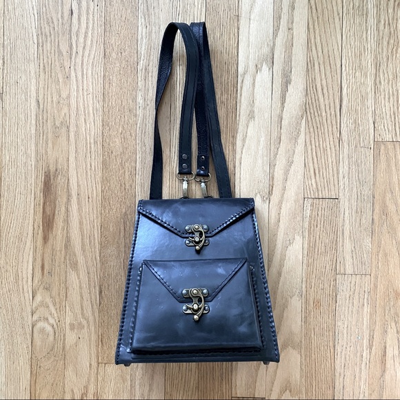 100% Leather Backpack Purse